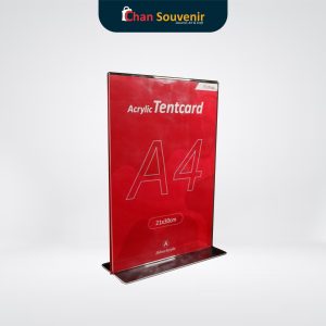 Tentcard Acrylic Ukuran A4